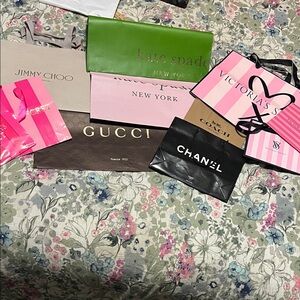 Reusable designer gift paper bags bundle